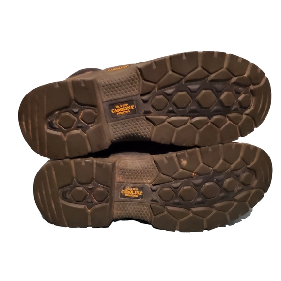 Carolina CA 5020 Brown Leather Lace-Up Waterproof Work Boots Men's Size 15D - Picture 6 of 8